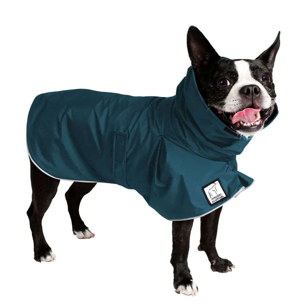 ReCoat ♻️ Boston Terrier Raincoat with Harness Opening
