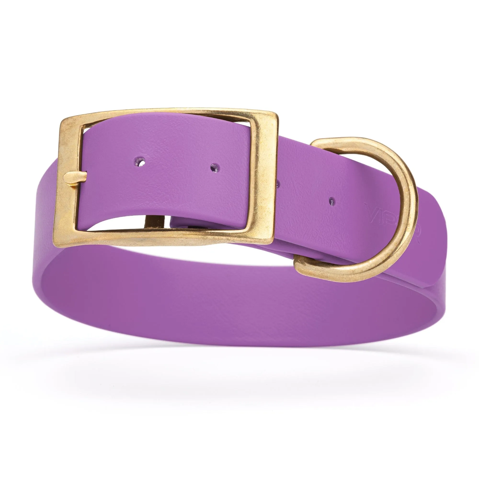 Viper Biothane Waterproof Dog Collar - Brass Hardware - Wide - Size XL (20" - 24")