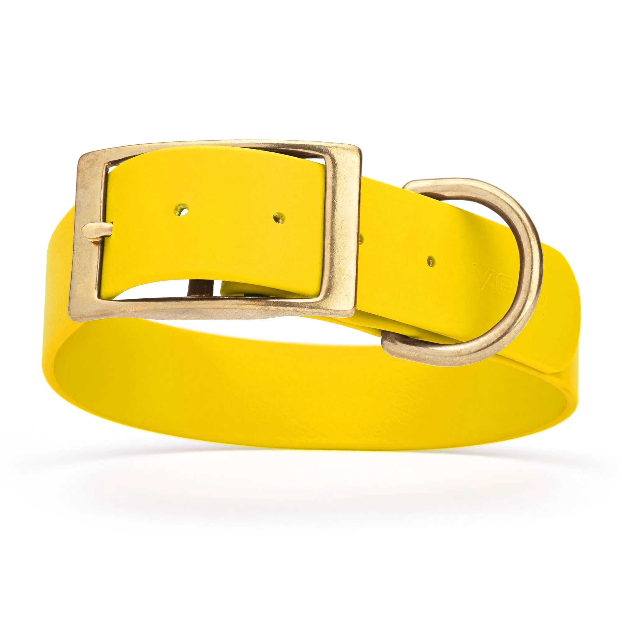 Viper Biothane Waterproof Dog Collar - Brass Hardware - Wide - Size XL (20" - 24")
