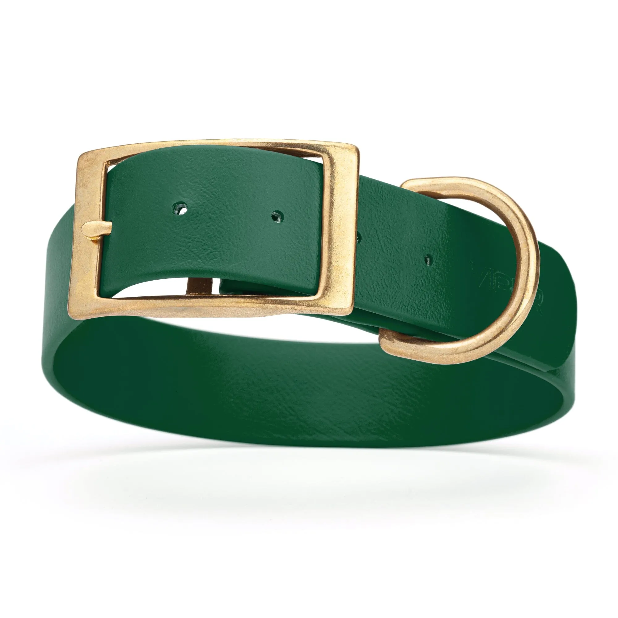 Viper Biothane Waterproof Dog Collar - Brass Hardware - Wide - Size XL (20" - 24")