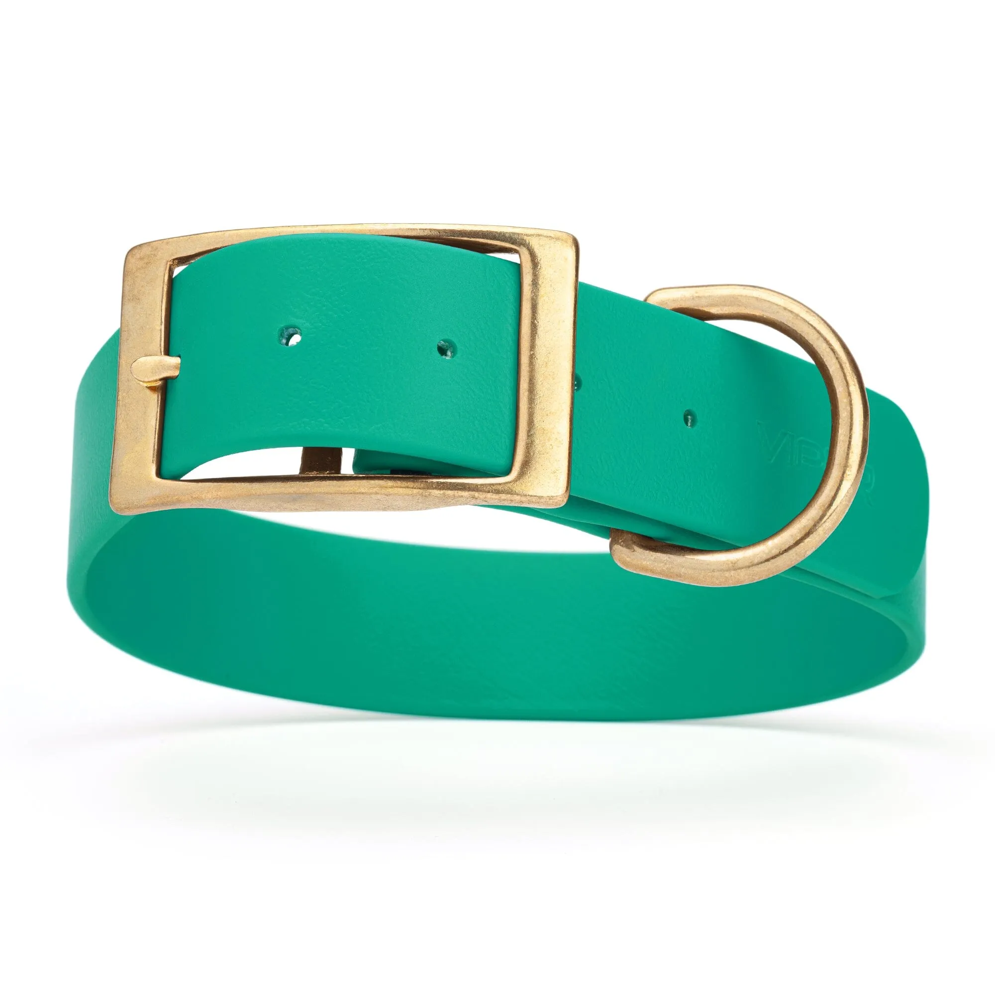 Viper Biothane Waterproof Dog Collar - Brass Hardware - Wide - Size XL (20" - 24")