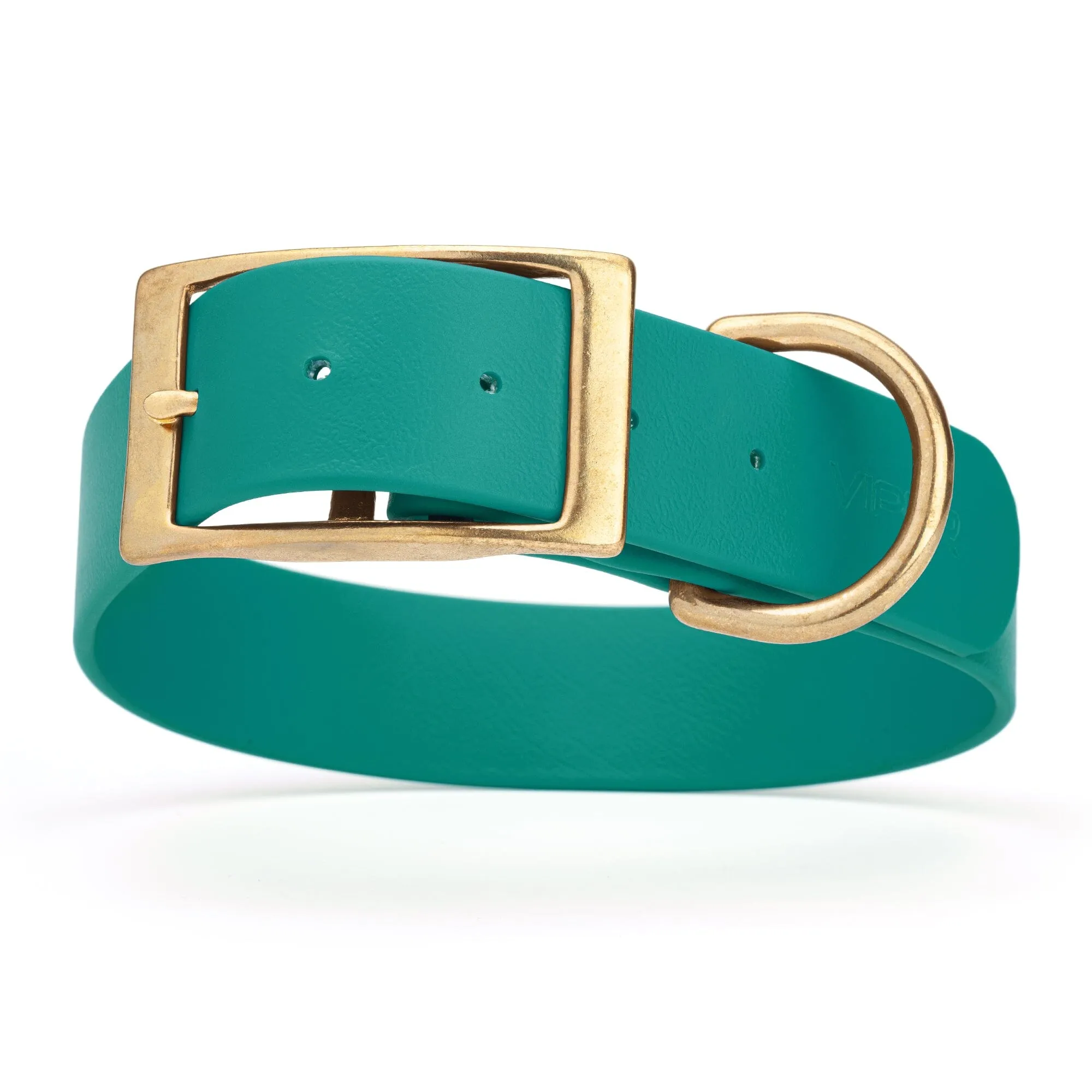 Viper Biothane Waterproof Dog Collar - Brass Hardware - Wide - Size XL (20" - 24")