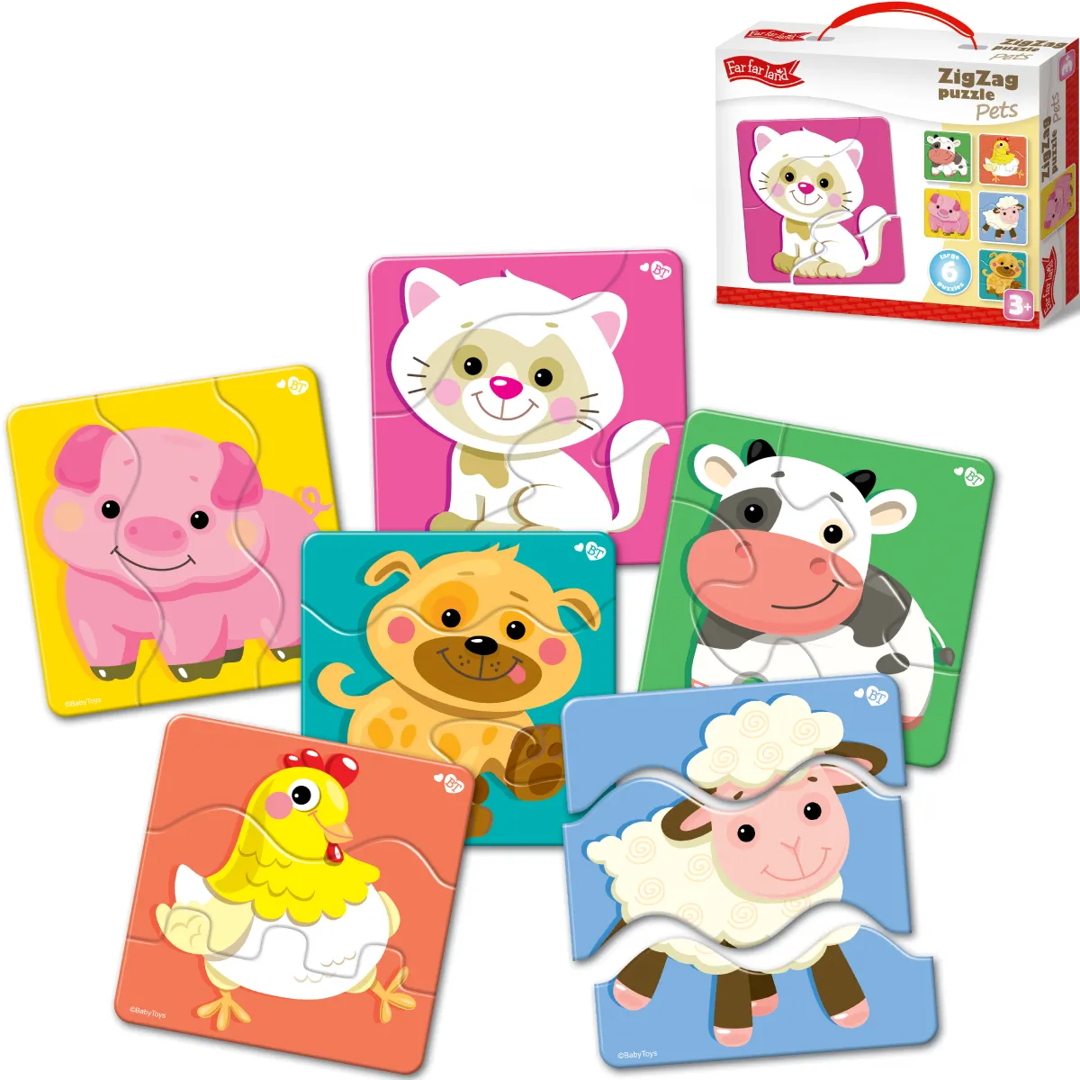ZigZag Puzzle Pets for Toddlers Age 3  Educational Puzzle